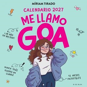 CALENDARIO ME LLAMO GOA 2027 | 9791387994358 | TIRADO, MÍRIAM