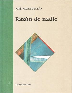 RAZÓN DE NADIE | 9788488547125 | ULLÁN, JOSÉ-MIGUEL