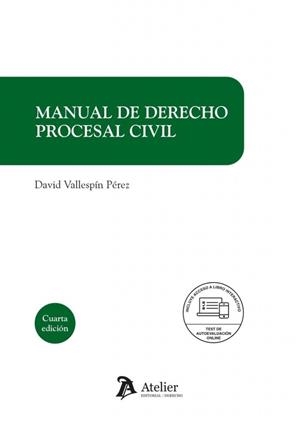 MANUAL DE DERECHO PROCESAL CIVIL (4 EDICIÓN) | 9791388250590 | VALLESPIN PEREZ, DAVID