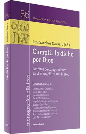 CUMPLIR LO DICHO POR DIOS | 9788410631618 | SÁNCHEZ NAVARRO, LUIS