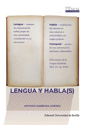 LENGUA Y HABLA(S) | 9788447227228 | NARBONA JIMENEZ, ANTONIO