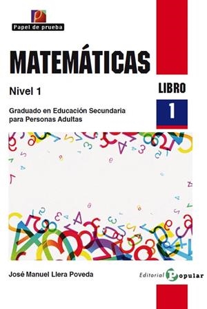 Matemáticas Nivel 1. Libro 1 | 9788478845101 | LLERA POVEDA, JOSÉ MANUEL