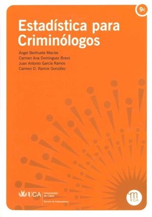 ESTADÍSTICA PARA CRIMINÓLOGOS | 9788498288964 | BERIHUETE MACÍAS, ÁNGEL