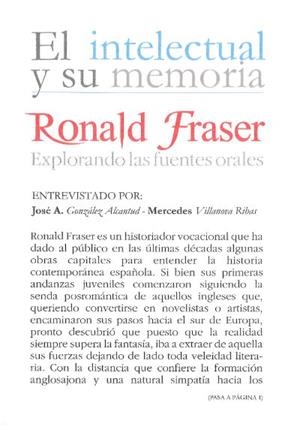 RONALD FRASER | 9788433852021 | GONZALEZ ALCANTUD, JOSE ANTONIO