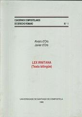 LEX IRNITANA | 9788471915085 | D'ORS, ALVARO