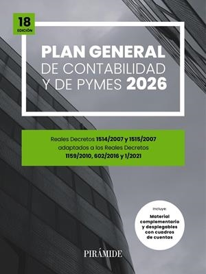 PLAN GENERAL DE CONTABILIDAD Y DE PYMES 2026 | 9788436851601 | EDICIONES PIRÁMIDE