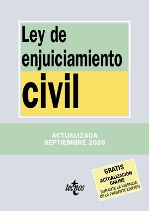 LEY DE ENJUICIAMIENTO CIVIL (ED. SEPTIEMBRE 2026) | 9788430994526 | EDITORIAL TECNOS