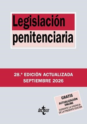 LEGISLACIÓN PENITENCIARIA (ED. SEPTIEMBRE 2026) | 9788430994465 | EDITORIAL TECNOS