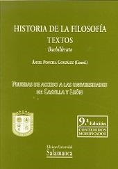 HISTORIA DE LA FILOSOFIA TEXTOS BACHILLERATO | 9788478001781 | PONCELA GONZALEZ, ÁNGEL