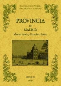 PROVINCIA DE MADRID | 9788490011805 | AYALA Y RAYA, MANUEL