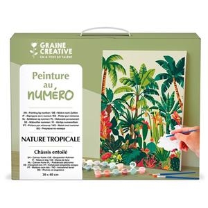 SET PINTAR POR NÚMEROS NATURALEZA TROPICAL 30 X 40CM | 3532436166892