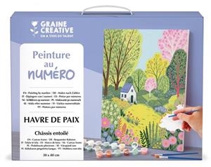 SET PINTAR POR NÚMEROS CASITA EN EL BOSQUE 30 X 40CM | 3532436166847