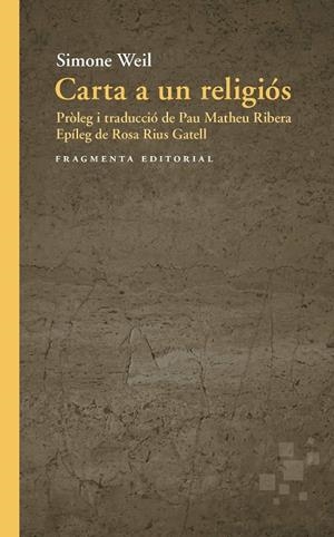 CARTA A UN RELIGIÓS | 9791387548339 | WEIL, SIMONE