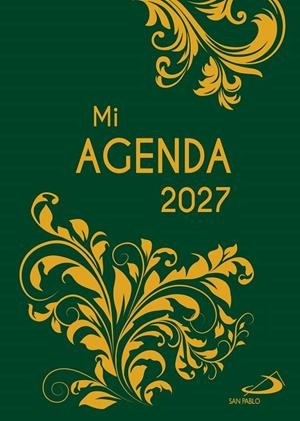 AGENDA 2027 BOLSILLO ESTAMPADA VERDE/ORO | 9788428574990 | EQUIPO SAN PABLO