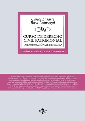 CURSO DE DERECHO CIVIL PATRIMONIAL | 9788430994632 | LASARTE, CARLOS / LEONSEGUI GUILLOT, ROSA
