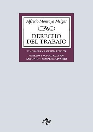 DERECHO DEL TRABAJO | 9788430994618 | MONTOYA MELGAR, ALFREDO