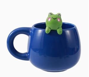 TASSA DERAMICA AMB CHARM FROGGY GRANOTA | 8053634009101