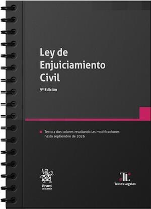 LEY DE ENJUICIAMIENTO CIVIL - 9ED. (ANILLAS) | 9791370593513 | CALDERÓN CUADRADO,MARÍA PÍA