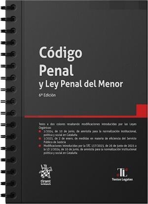 CÓDIGO PENAL Y LEY PENAL DEL MENOR - 6ED. (ANILLAS) | 9791370408732 | ÁLVAREZ GARCÍA, FRANCISCO JAVIER