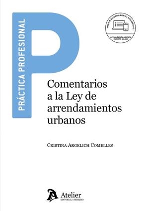 COMENTARIOS A LA LEY DE ARRENDAMIENTOS URBANOS | 9791388250910 | ARGELICH COMELLES, CRISTINA