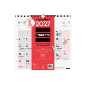 CALENDARI PARET ESCRIURE L 2027 CATALÀ | 8422952420828