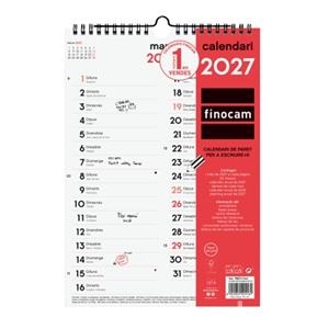 CALENDARI PARET DUES COLUMNES M 2027 CATALÀ | 8422952424161