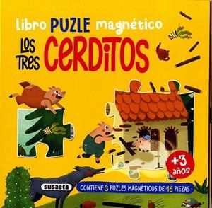 TRES CERDITOS, LOS. LIBRO PUZLE MAGNETICO | 9791370342081 | SUSAETA EDICIONES