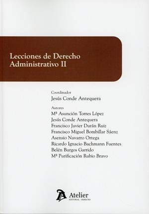 LECCIONES DE DERECHO ADMINISTRATIVO II | 9791388250873 | CONDE ANTEQUERA, JESÚS