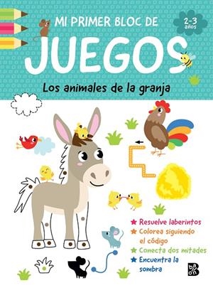MI PRIMER BLOC DE JUEGOS - ANIMALES DE LA GRANJA | 9789403247366 | BALLON